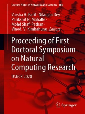 cover image of Proceeding of First Doctoral Symposium on Natural Computing Research